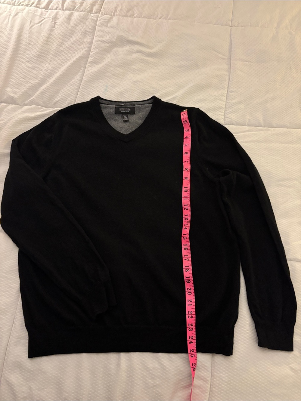 Nordstrom mens shop Black V-Neck Men's Sweater